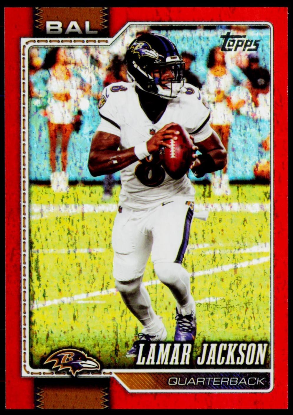 Lamar Jackson [Sandglitter Red] #13