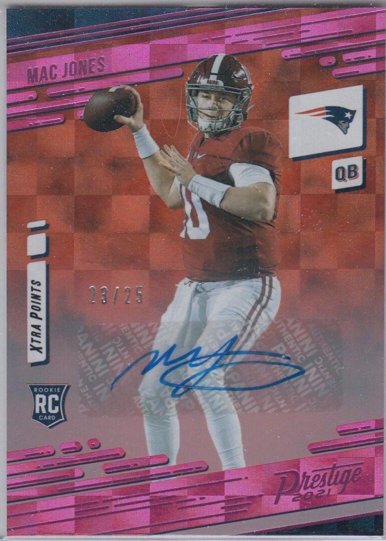 Mac Jones [Xtra Points Signature Premium Pink] #205