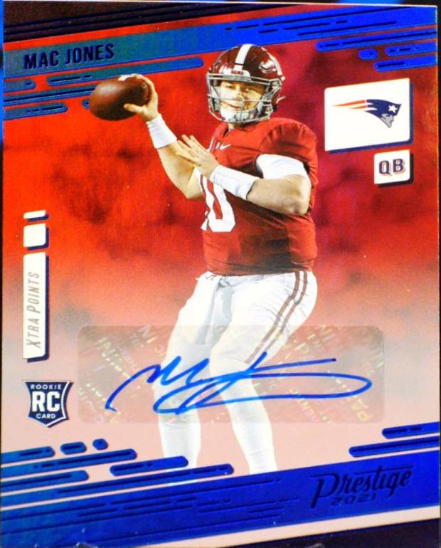 Mac Jones [Xtra Points Signature Premium Platinum] #205