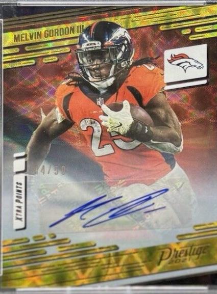 Melvin Gordon III [Xtra Points Signature Premium Gold] #42