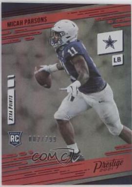 Micah Parsons [Xtra Points Premium Red] #244