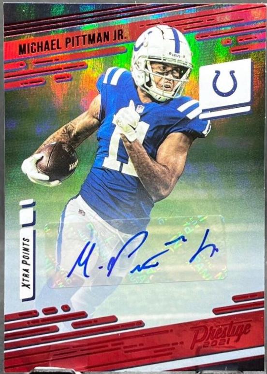 Michael Pittman Jr. [Xtra Points Signature Premium Red] #82