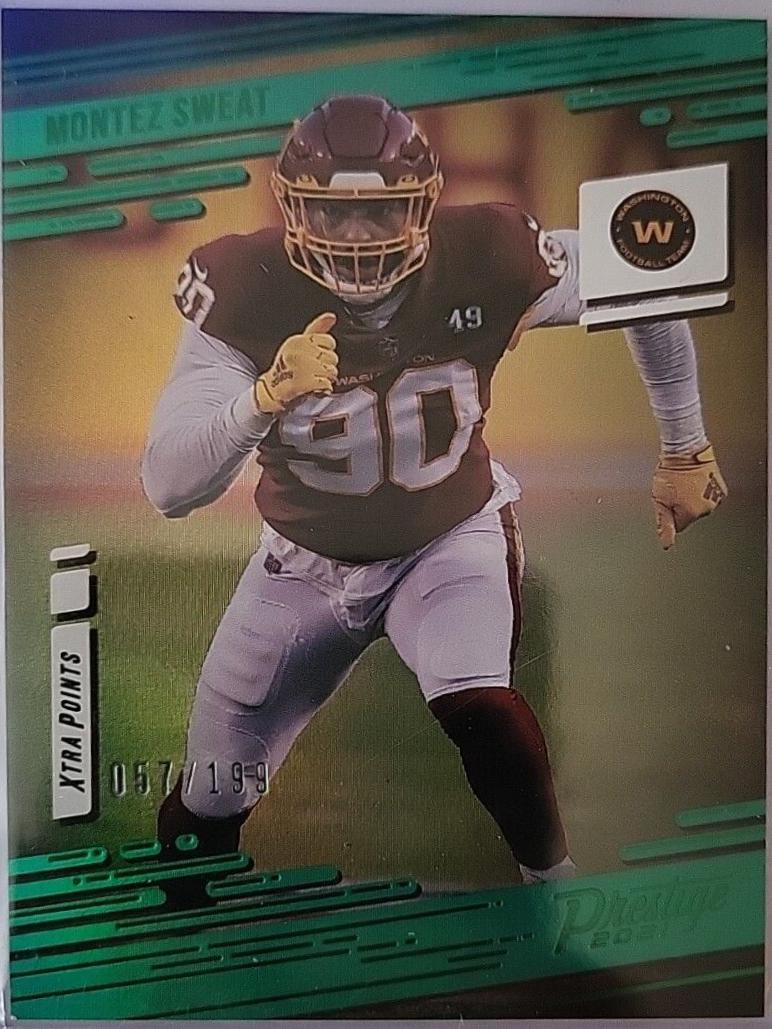 Montez Sweat [Xtra Points Premium Green] #156