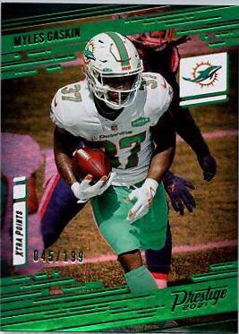 Myles Gaskin [Xtra Points Premium Green] #66
