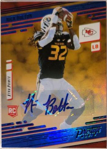 Nick Bolton [Xtra Points Signature Premium Blue] #253