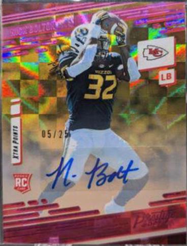 Nick Bolton [Xtra Points Signature Premium Pink] #253