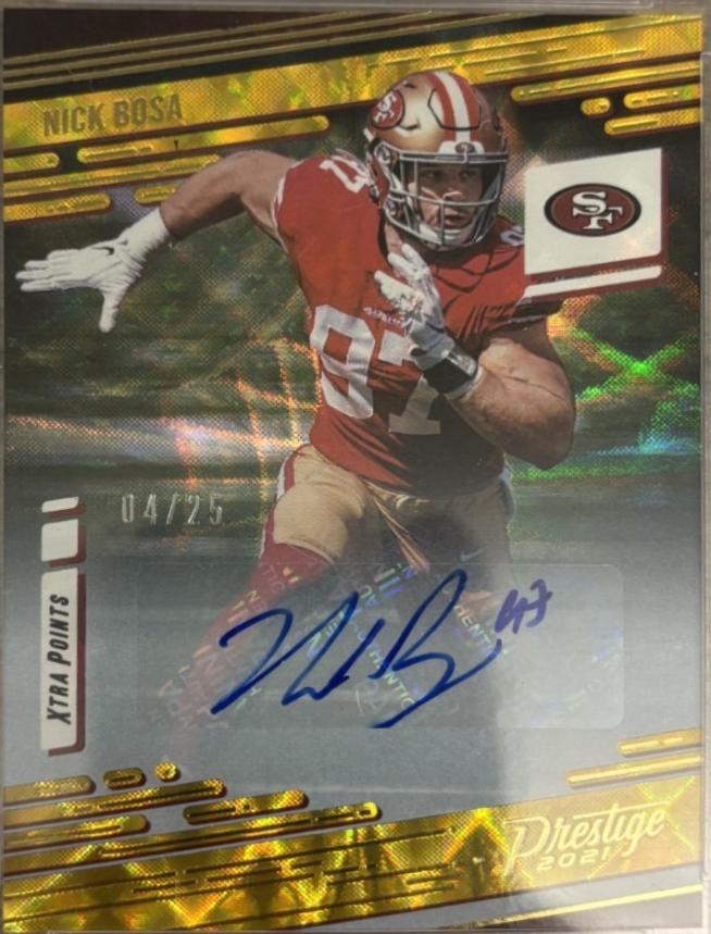 Nick Bosa [Xtra Points Signature Premium Gold] #149
