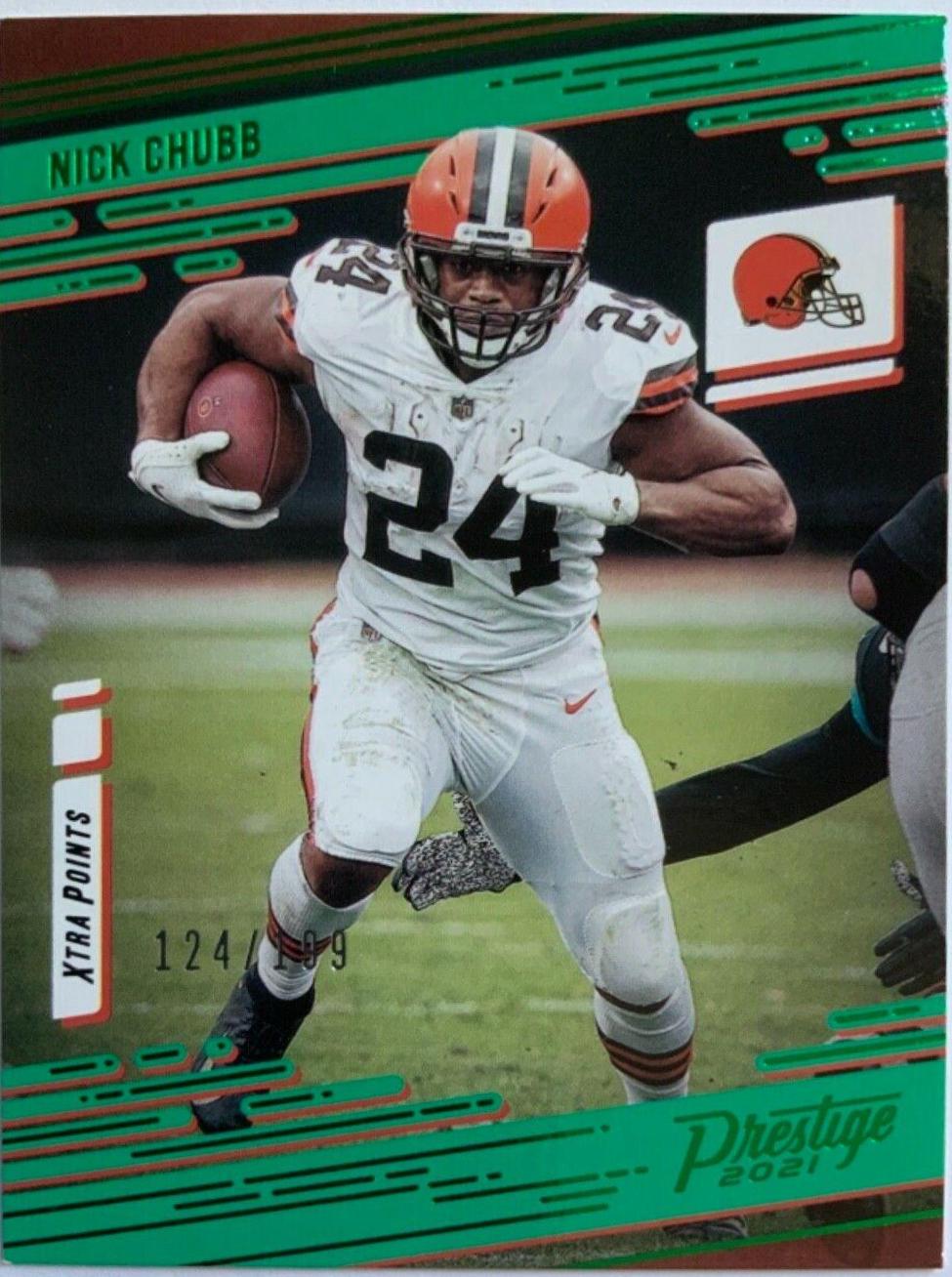 Nick Chubb [Xtra Points Green] #123
