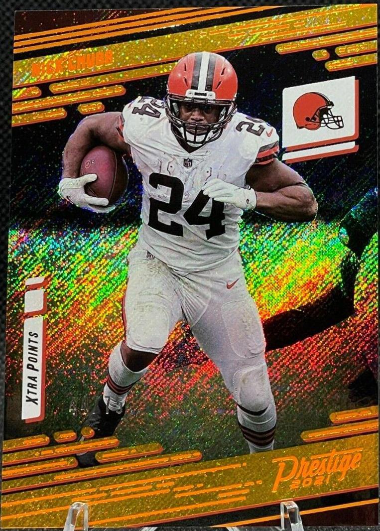 Nick Chubb [Xtra Points Premium Orange] #123