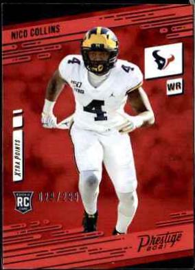 Nico Collins [Xtra Points Premium Red] #237