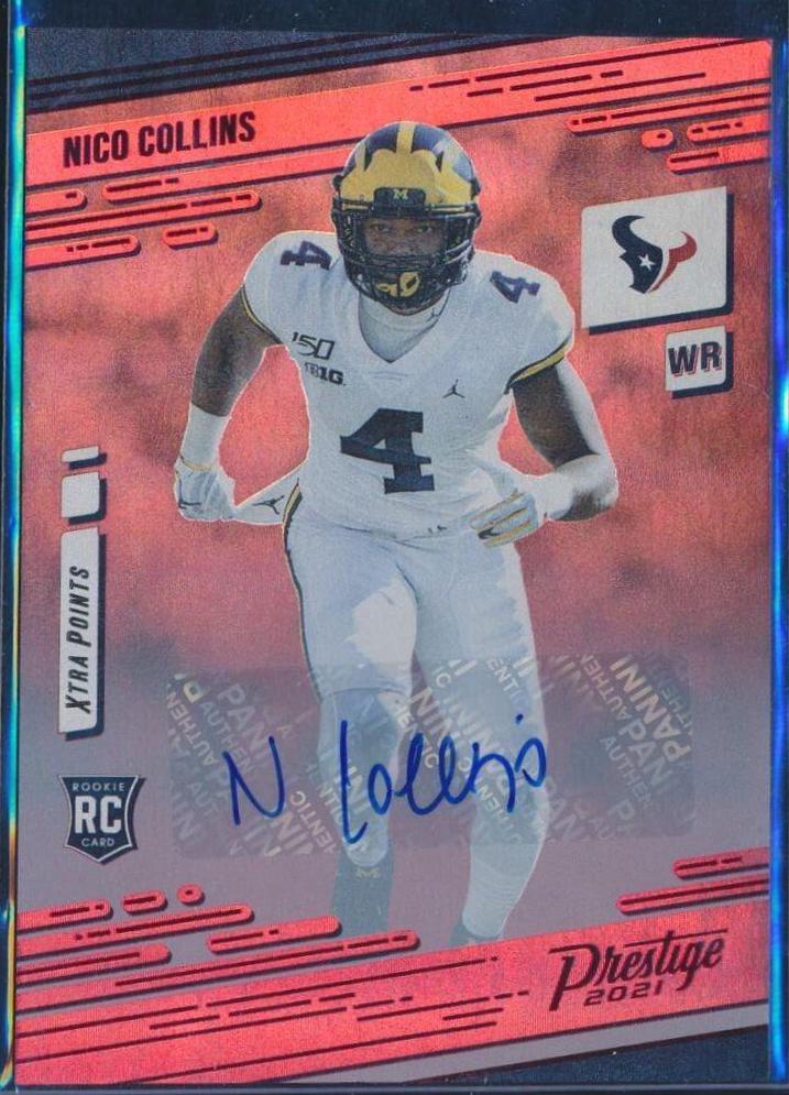 Nico Collins [Xtra Points Signature Premium Red] #237