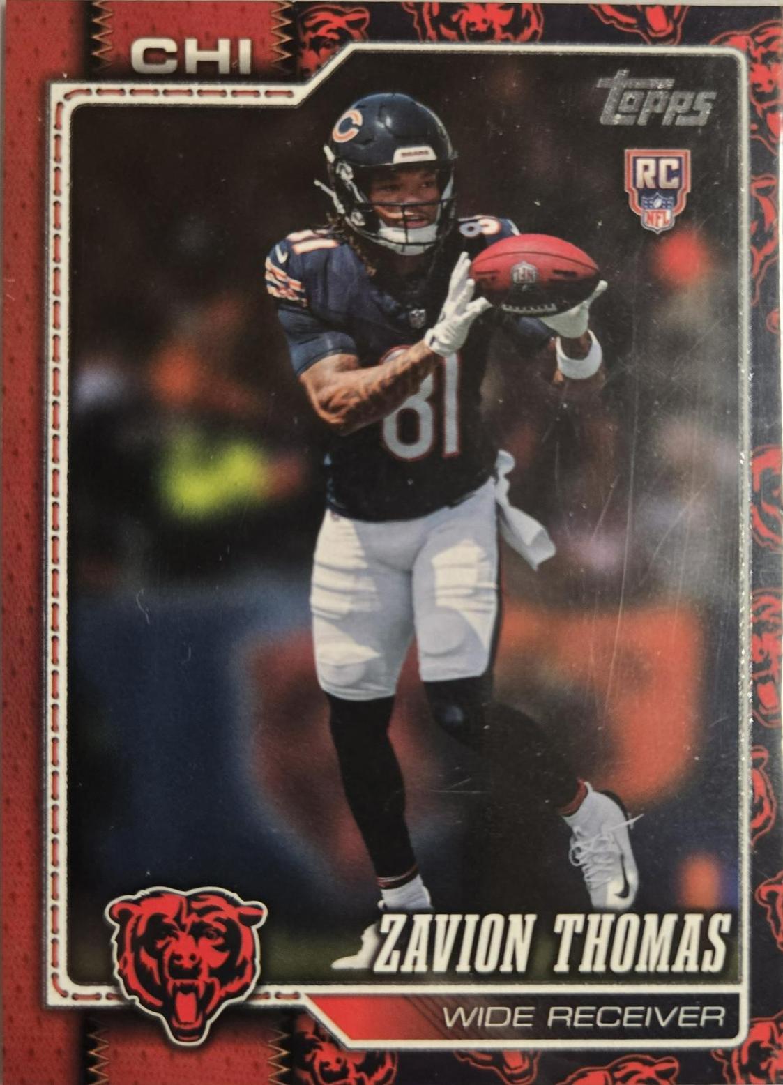 Zavion Thomas [Team Color Border Variation] #367