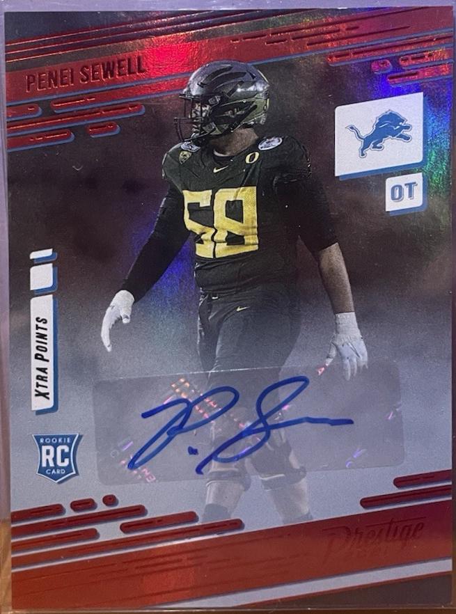 Penei Sewell [Xtra Points Signature Premium Platinum] #243