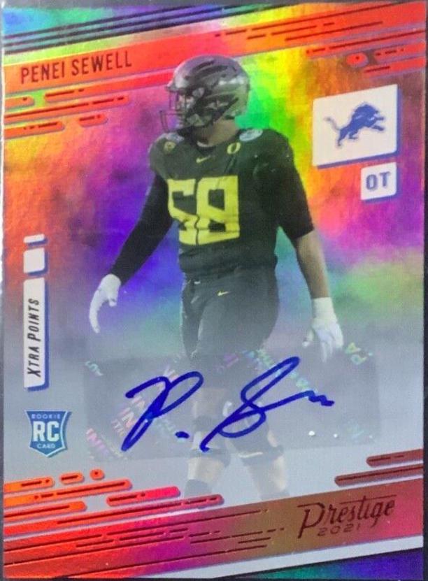 Penei Sewell [Xtra Points Signature Premium Red] #243