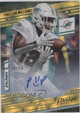 Preston Williams [Xtra Points Signature Premium Gold] #64