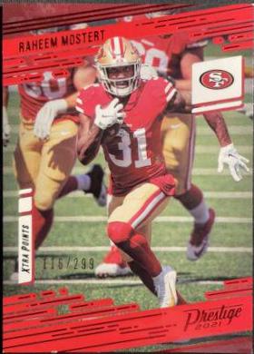 Raheem Mostert [Xtra Points Red] #148