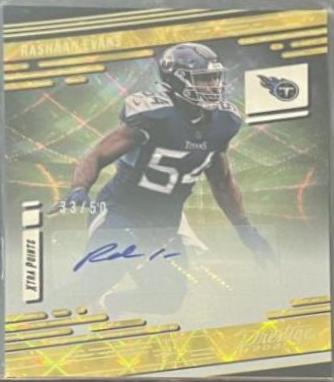 Rashaan Evans [Xtra Points Signature Premium Gold] #180