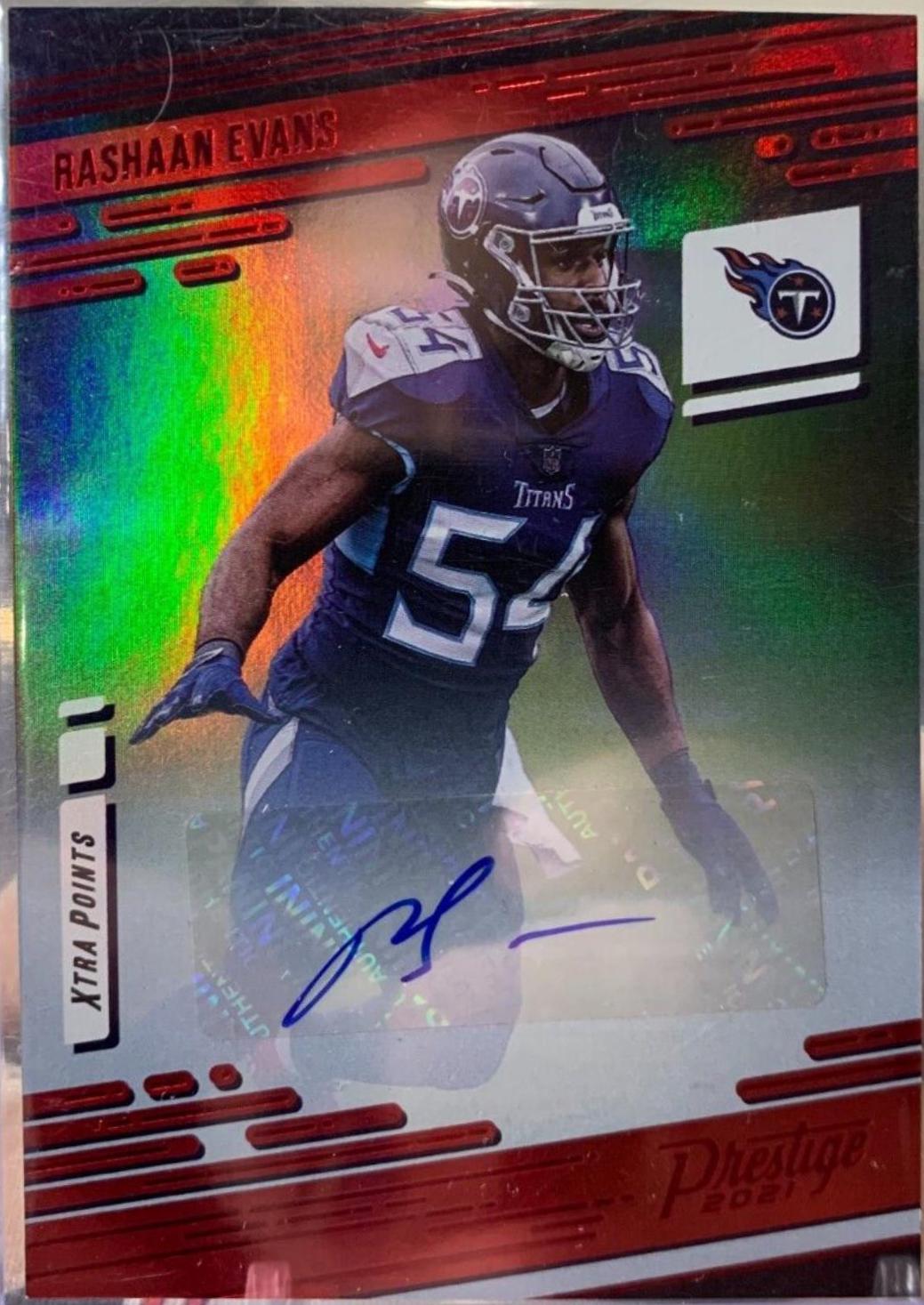 Rashaan Evans [Xtra Points Signature Premium Red] #180