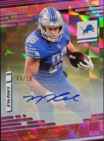T. J. Hockenson [Xtra Points Signature Premium Pink] #53