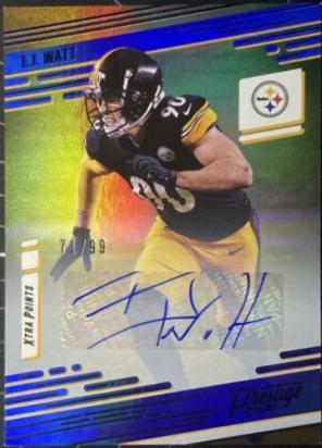 T. J. Watt [Xtra Points Signature Premium Blue] #172