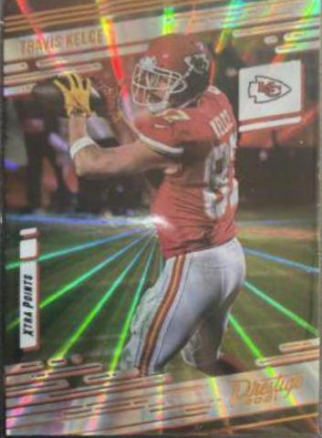 Travis Kelce [Xtra Points Sunburst] #90