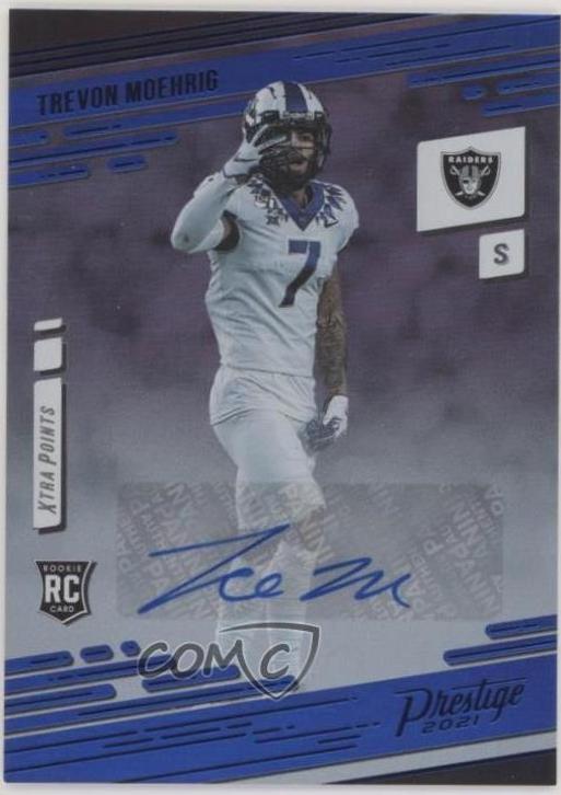 Trevon Moehrig [Xtra Points Signature Premium Blue] #250