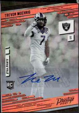 Trevon Moehrig [Xtra Points Signature Premium Red] #250