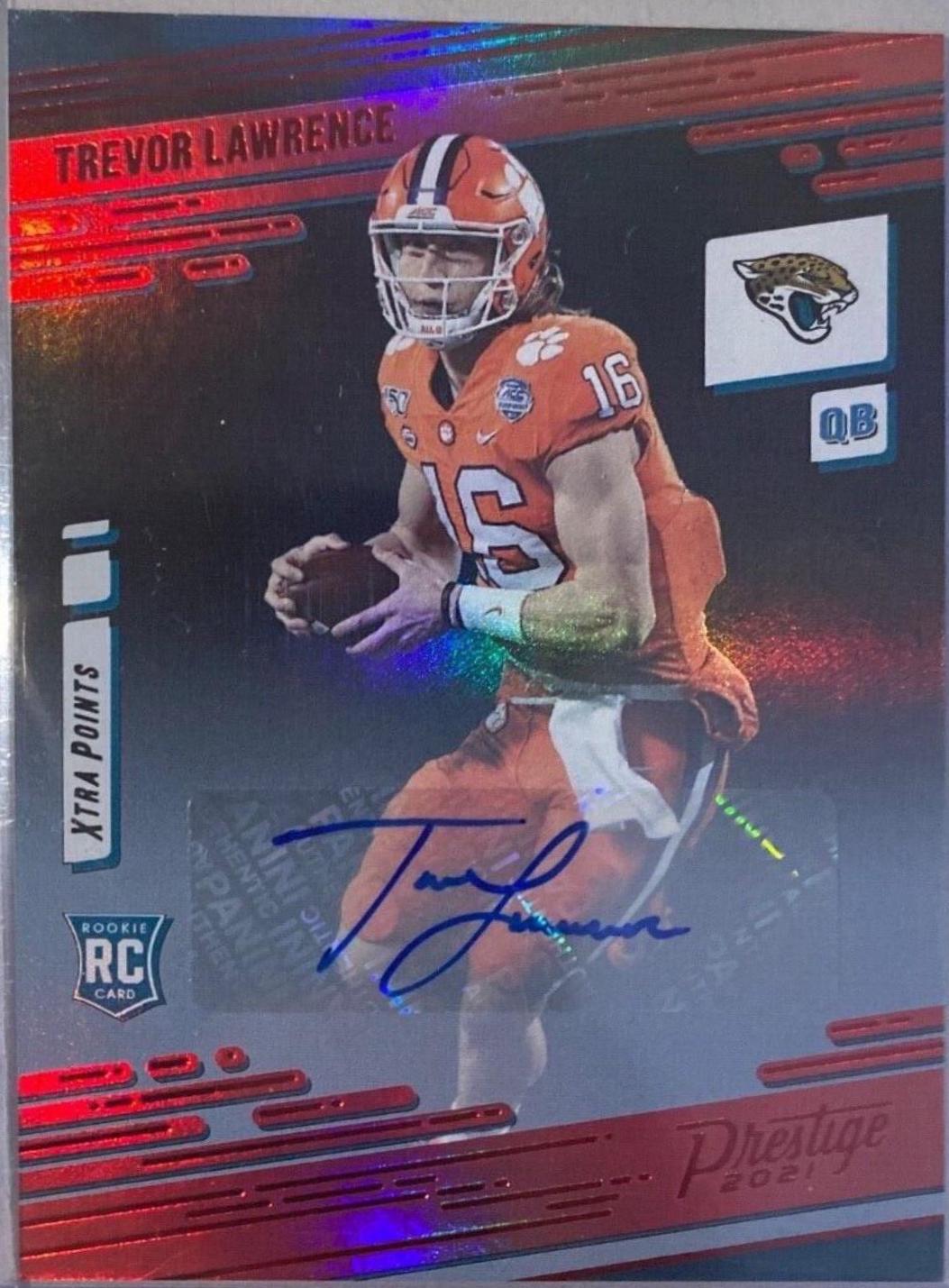 Trevor Lawrence [Xtra Points Signature Premium Red] #201