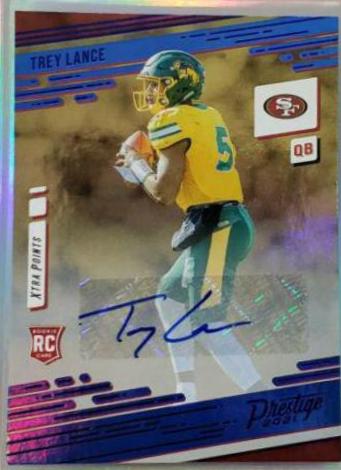 Trey Lance [Xtra Points Signature Premium Blue] #204
