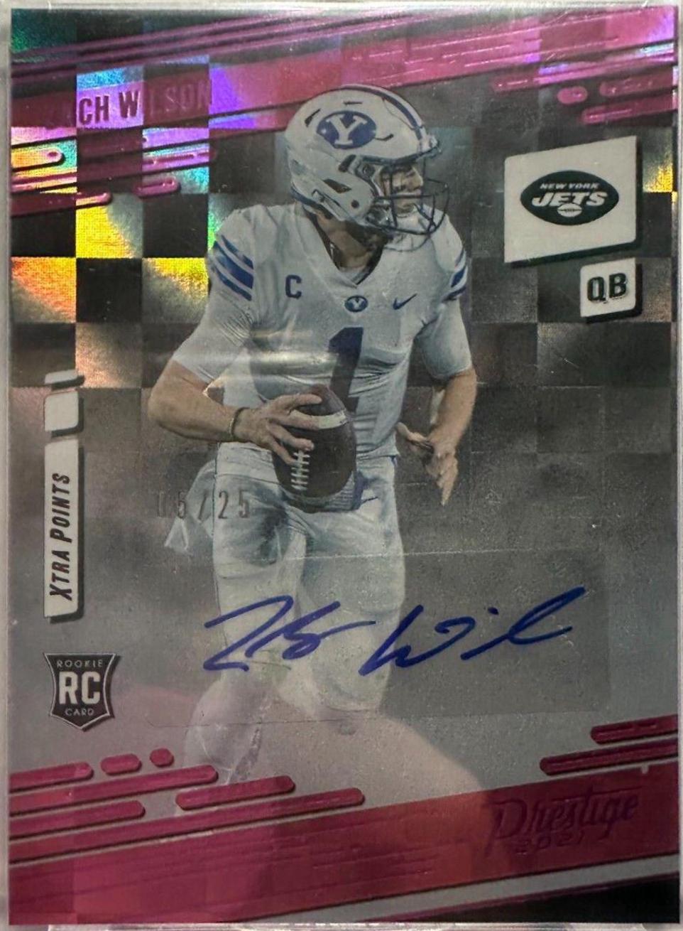 Zach Wilson [Xtra Points Signature Premium Pink] #202