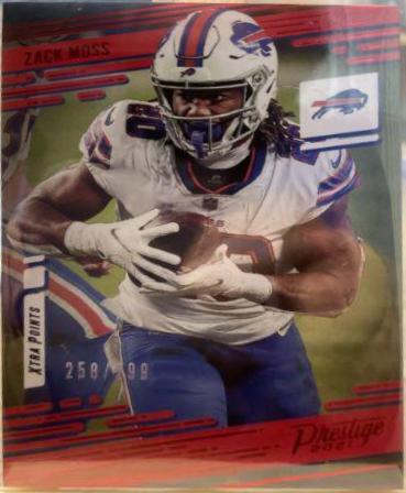 Zack Moss [Xtra Points Red] #17