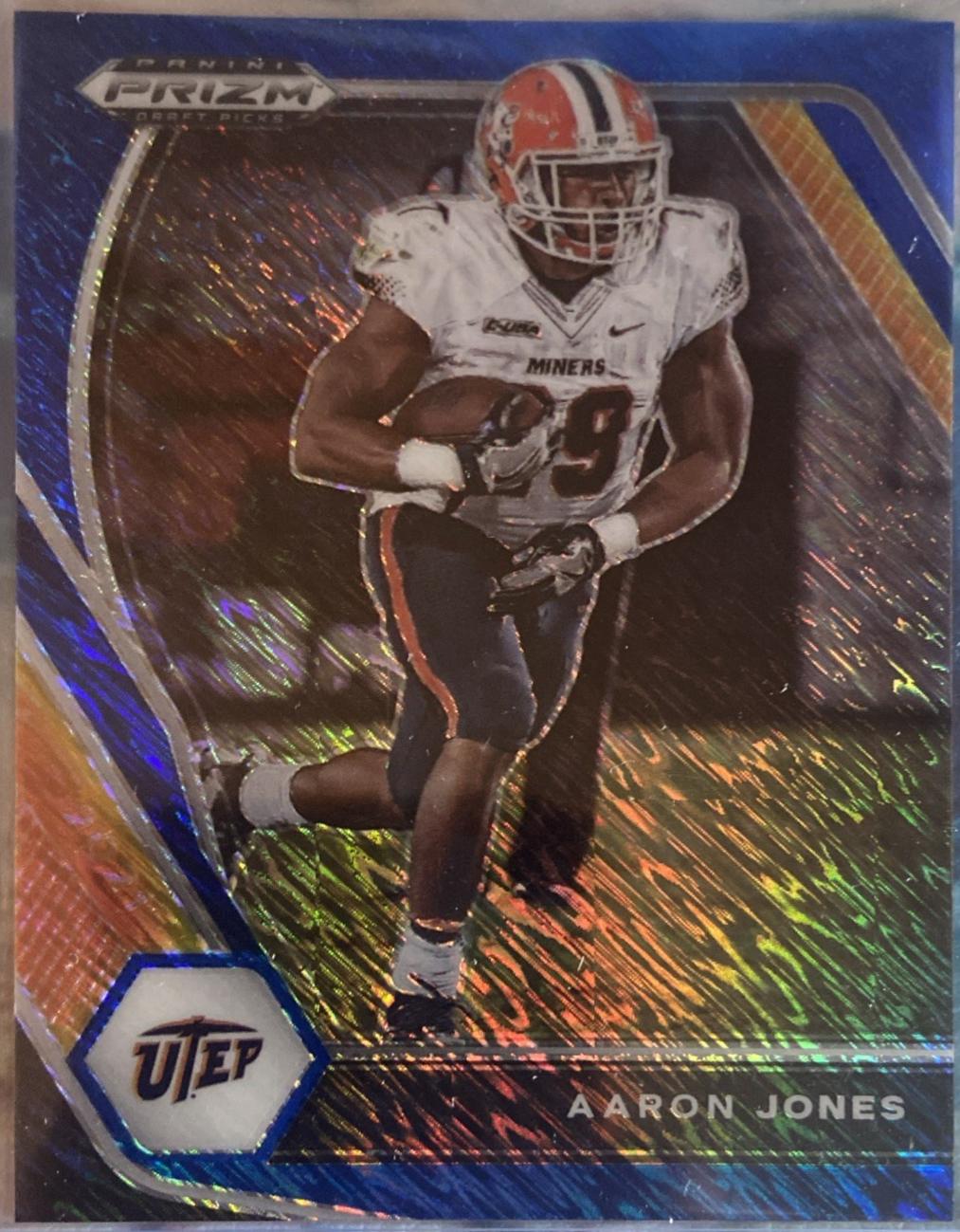Aaron Jones [Blue Shimmer Prizm] #97