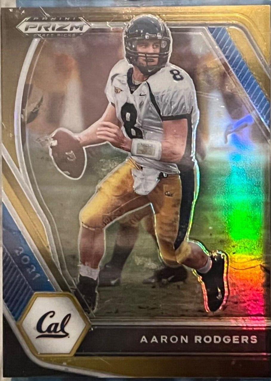 Aaron Rodgers [Black Gold Prizm] #15
