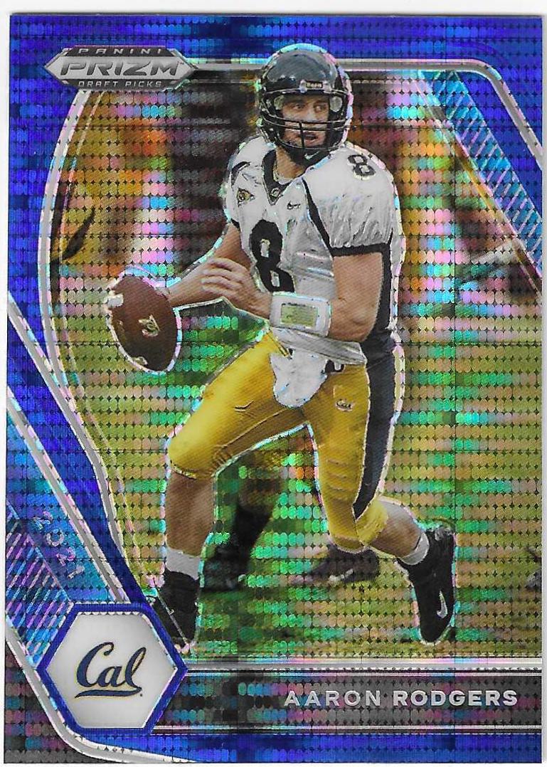 Aaron Rodgers [Blue Pulsar Prizm] #15