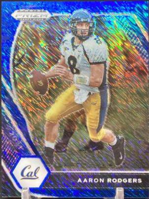 Aaron Rodgers [Blue Shimmer Prizm] #15