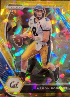 Aaron Rodgers [Gold Ice Prizm] #15
