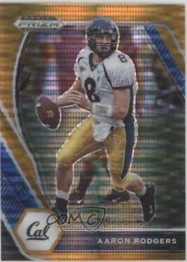 Aaron Rodgers [Orange Pulsar Prizm] #15