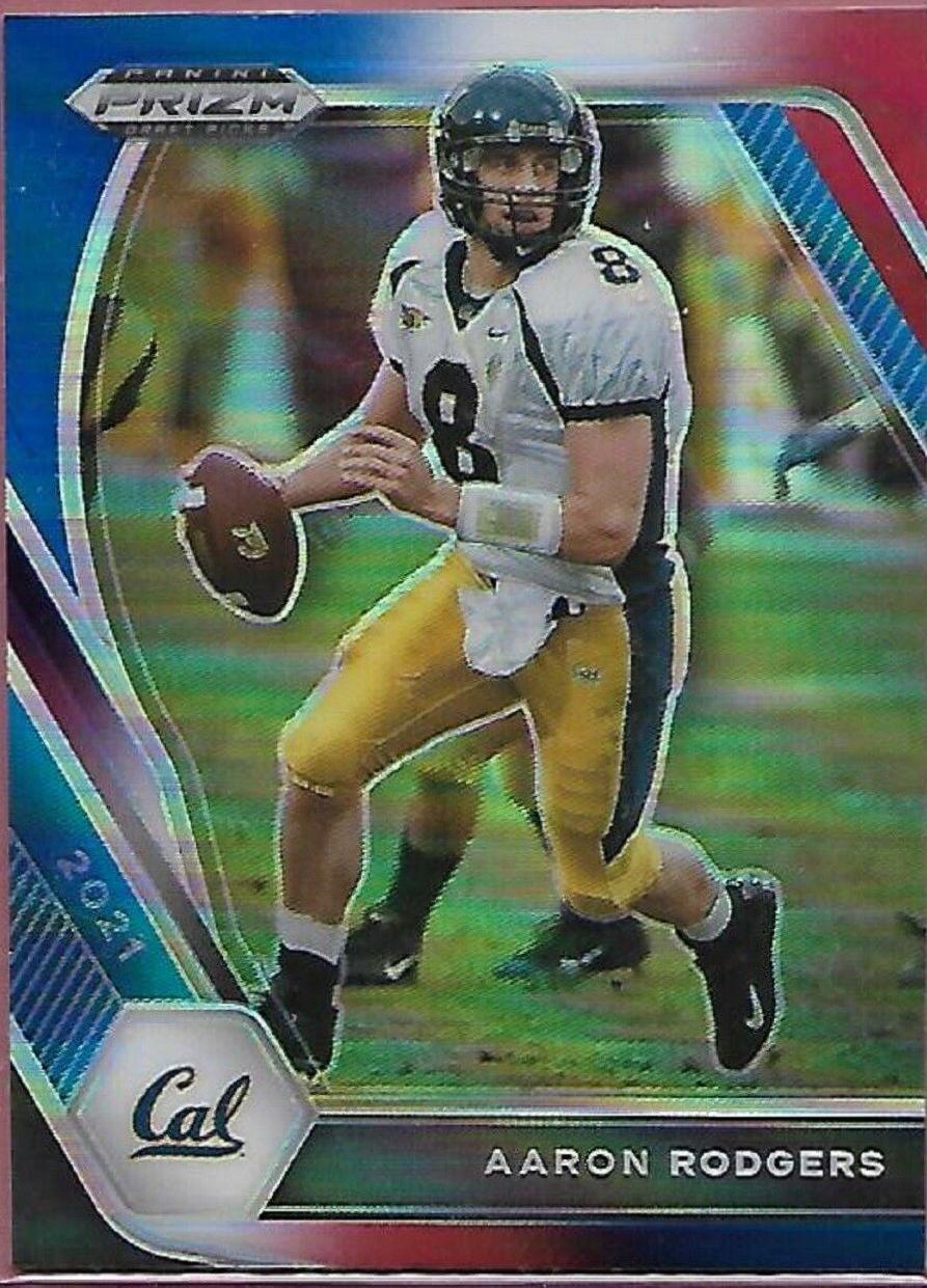Aaron Rodgers [Red White and Blue Prizm] #15