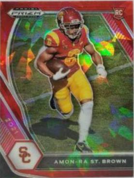 Amon Ra St. Brown [Red Ice Prizm] #133