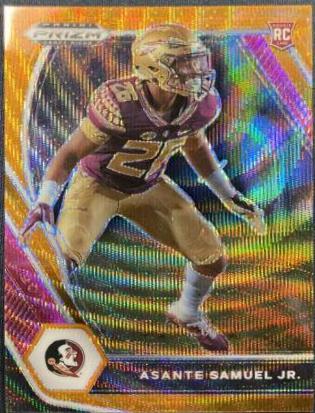 Asante Samuel Jr. [Orange Wave Prizm] #111