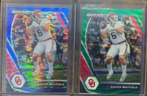 Baker Mayfield [Blue Shimmer Prizm] #25