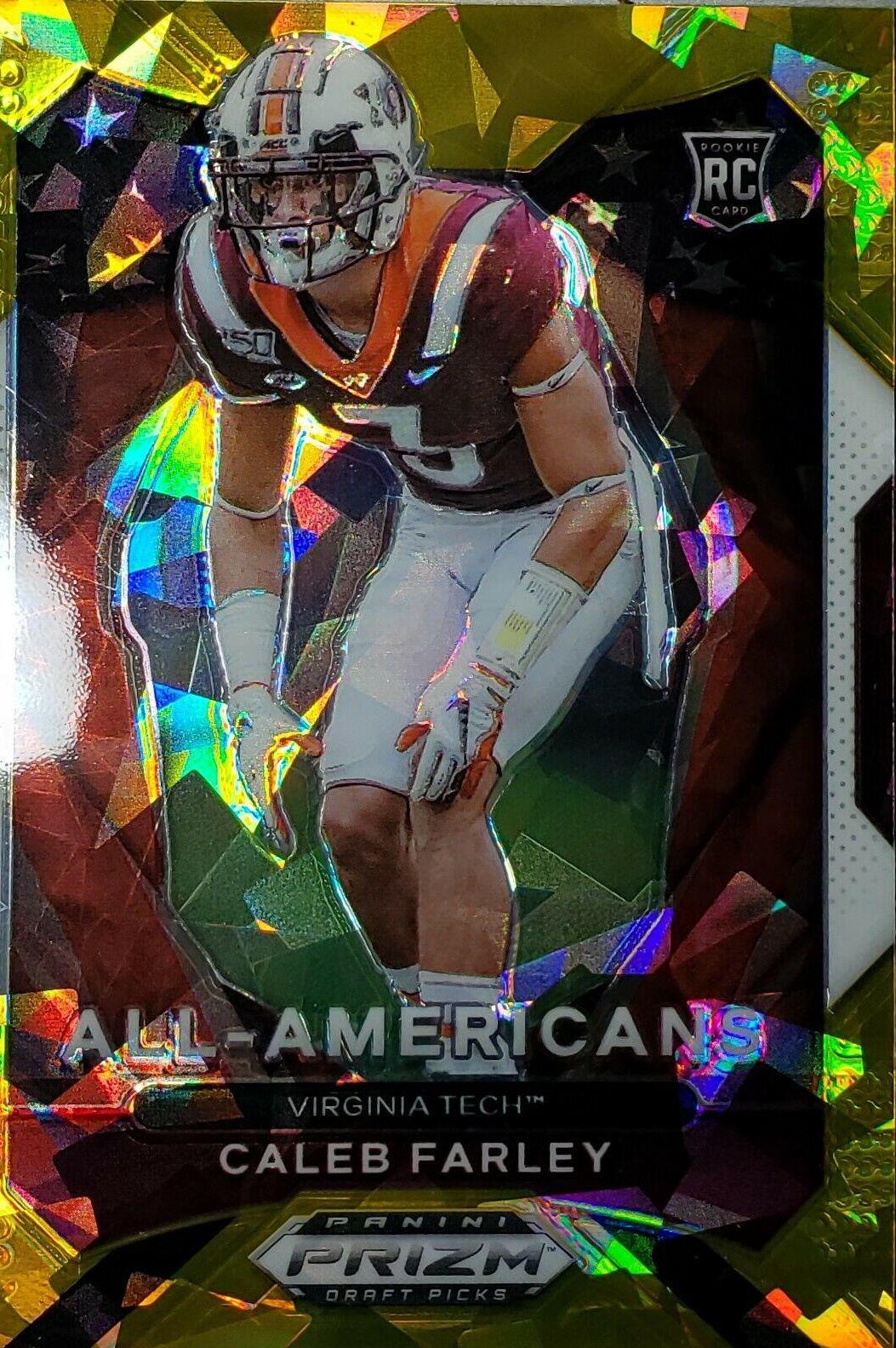 Caleb Farley [Gold Ice Prizm] #198