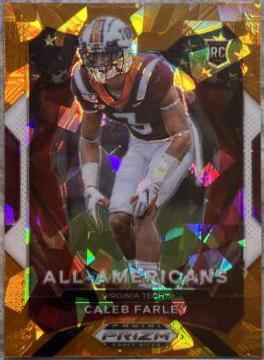 Caleb Farley [Orange Ice Prizm] #198