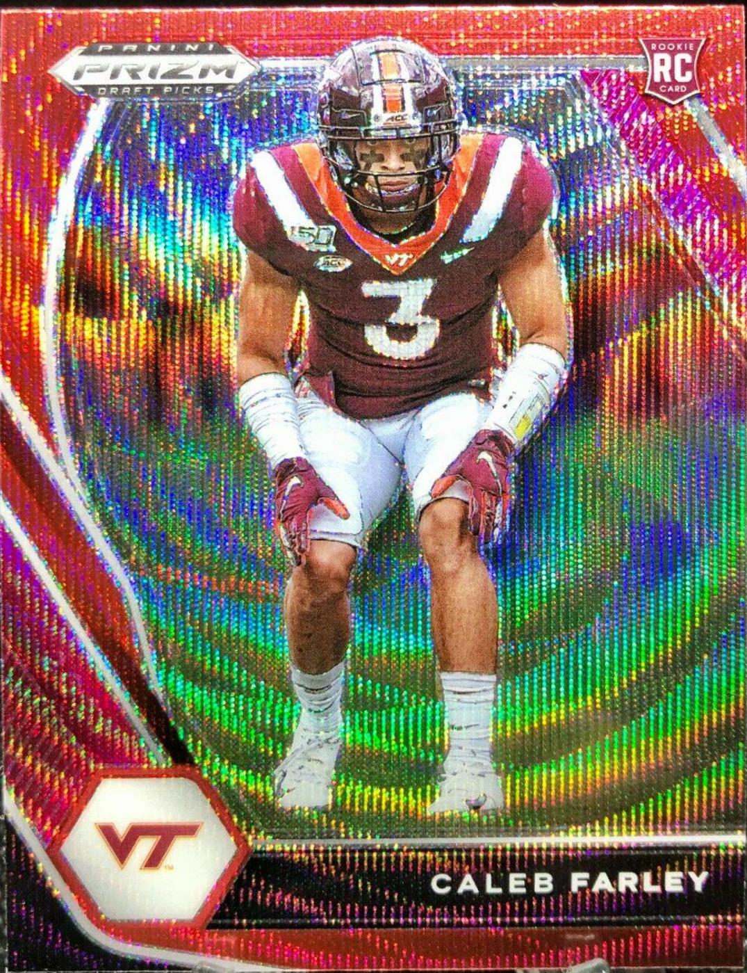 Caleb Farley [Ruby Wave Prizm] #138