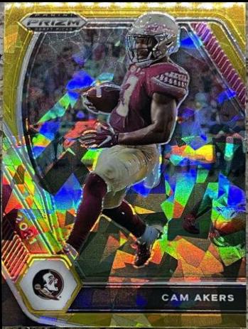 Cam Akers [Gold Ice Prizm] #77