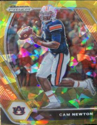 Cam Newton [Gold Ice Prizm] #28