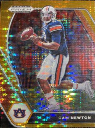 Cam Newton [Orange Pulsar Prizm] #28