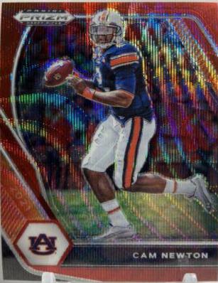 Cam Newton [Ruby Wave Prizm] #28