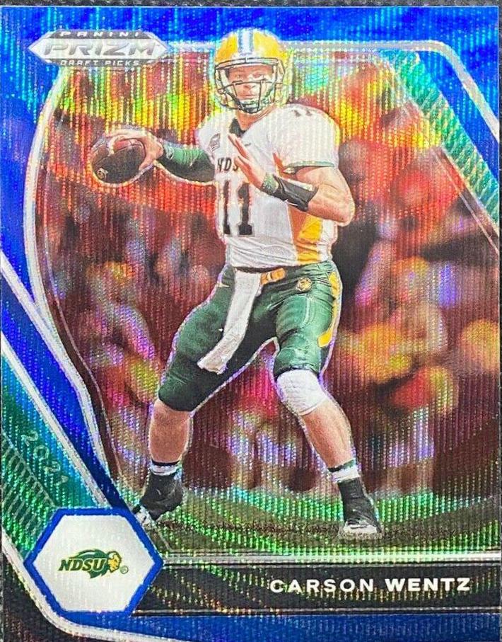 Carson Wentz [Blue Wave Prizm] #13