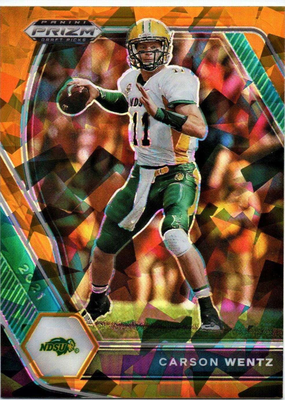 Carson Wentz [Orange Ice Prizm] #13